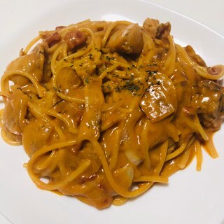 トマトクリームパスタ